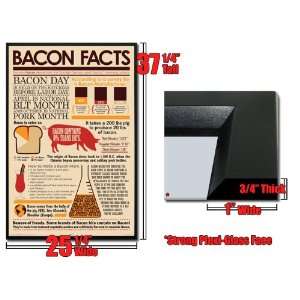  Framed Bacon Facts Poster 241089