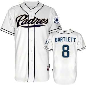  Jason Bartlett Jersey Adult Majestic Home White Authentic 