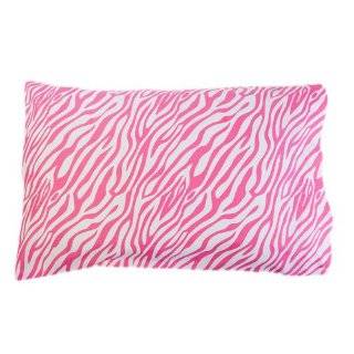 Sin in Linen Pink Zebra Pillowcase Set, King