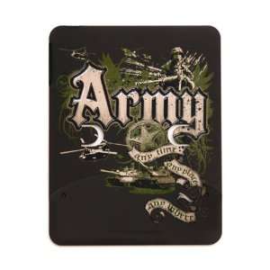  iPad 5 in 1 Case Matte Black Army US Grunge Any Time Any 