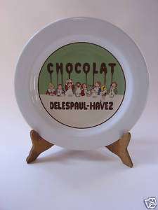 Pottery Barn Chocolate Plate Delespaul Havez Retro Kids  