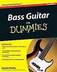 Bass Guitar for Dummies BRAND NEW   Sealed CD Included 9780764524875 