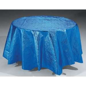  Metallic Blue Octy Round Table Covers 