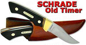 Schrade Old Timer Hunter Delrin w/ Leather Sheath 14OT  