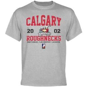 Calgary Roughnecks Established T Shirt   Ash  Sports 