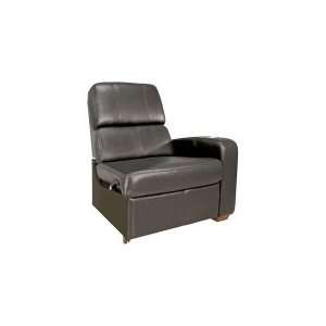  Bello Black Leather Right Arm Reclining Home Theater Chair 