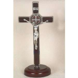  8 Black St. Benedict Crucifix with Enameled Medal (11 