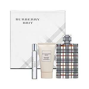 Burberry Brit for Women 3 Pcs. Gift Set (3.3 Oz Eau De Parfum, 1.7 Oz 