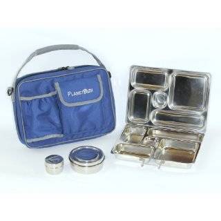 PlanetBox Lunchbox   Blue Carry Bag with Sports Balls Magnets   Eco 