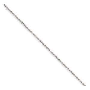  14k White Gold .70mm Ropa   20 Inch   JewelryWeb Jewelry