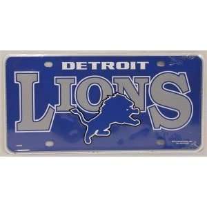  NFL DETROIT LIONS TEAM METAL License Plate Sports 