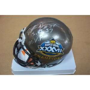  Autographed Dexter Jackson Mini Helmet   Superbowl 37 MVP 