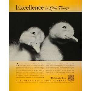  1945 Ad R R Donnelley Sons Ducklings Printing Services 