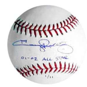  Jimmy Rollins Autographed Baseball with 01 02 All Star 
