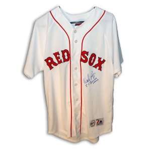  Wade Boggs Boston Red Sox White Jersey Inscribed 5X 