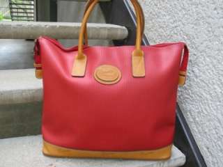 Ricardo Beverly Hills Used Red Handbag Tote Satchel  