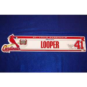  St. Louis Cardinals Braden Looper 2008 Locker Nameplate 