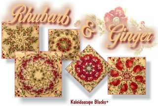 RHUBARB & GINGER Kaleidoscope Quilt Blocks DELUXE KIT  
