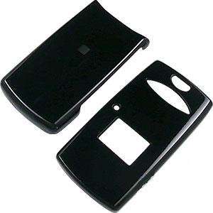  SOLID BLACK SNAP ON COVER HARD CASE PROTECTOR for SANYO 