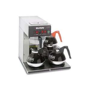  12 Cup Automatic Coffee Brewer With 3 Lower Warmers 