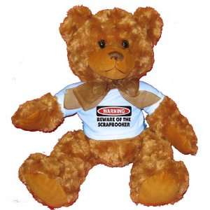   OF THE SCRAPBOOKER Plush Teddy Bear with BLUE T Shirt Toys & Games