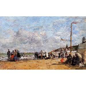   name Trouville Beach Scene 3, By Boudin Eugène 