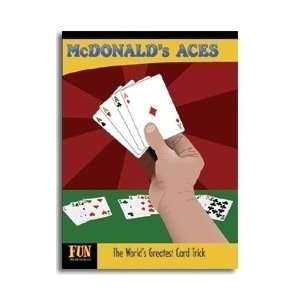  McDonalds Aces Trick & DVD   Card / Street Magic Toys 