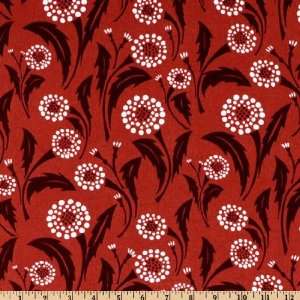  43 Wide Bryant Park Dottie Floral Red Fabric By The Yard 