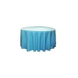  Wholesale wedding Polyester 120 Round Tablecloth   Aqua 