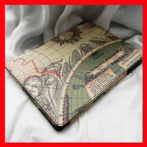   Apple iPad Leather Case For 2nd Generation (Map Design) Electronics