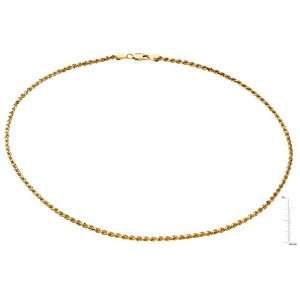   14 karat yellow gold Diamond Cut Rope Chain Diamond Designs Jewelry