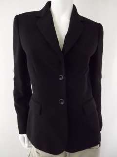 Womens blazer jacket black 100% polyester Tahari Arthur S Levine S 4 