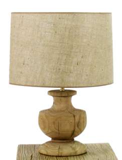 Hudson French Country Solid Oak Urn Lamp  