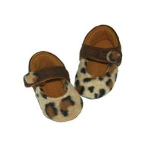  Baby Brown Leopard Print Mary Janes by Mimi Couture   3 6 