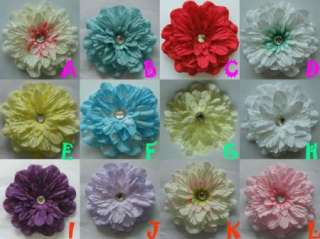 NEW 4Girls Baby LADY Flower Hair Bow clip brooch 12 color  