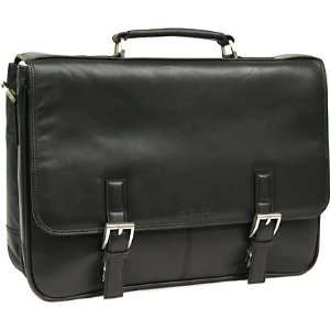 Kenneth Cole 5 Black Leather Laptop Case   Brand New in Retail 