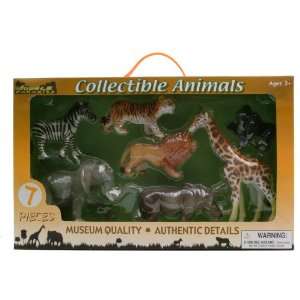  Jungle Paradise Collectible Animals 7 Piece Gift Set Toys 