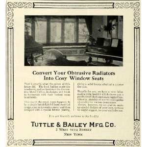  1922 Ad Tuttle Bailey Decorative Radiator Metal Grilles 