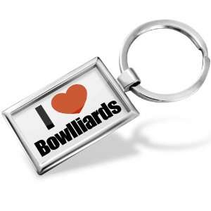  Keychain I Love Bowlliards   Hand Made, Key chain ring 