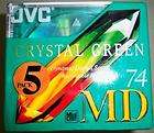   JVC MD 74 MInutes Blank MiniDisk 50 Pack Crystal Green BRAND NEW