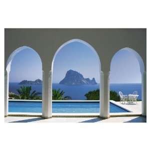  Brewster Wallcovering Poolside View Mural 8 067