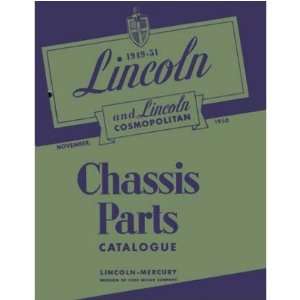  1949 1950 1951 LINCOLN Parts Book List Guide Catalog Automotive
