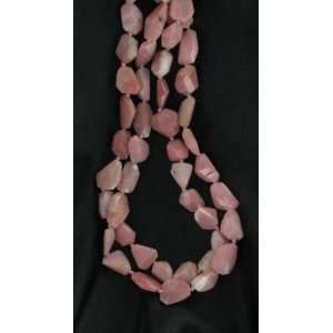  FACETED PINK PERUVIAN OPAL FREE FORM BEADS~ Everything 