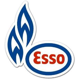  Esso Gas Gasoline Station Racing Car Bumper Sticker 5x4.5 