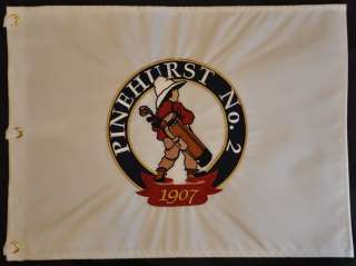 Official Embroidered Golf Flag from Pinehurst No. 2.