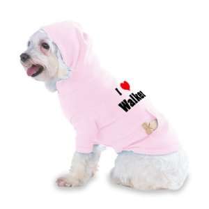  I Love/Heart Walker Hooded (Hoody) T Shirt with pocket for 