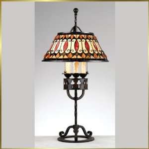 Tiffany Table Lamp, QZTF6789VA, 2 lights, Antique Bronze, 16 wide X 
