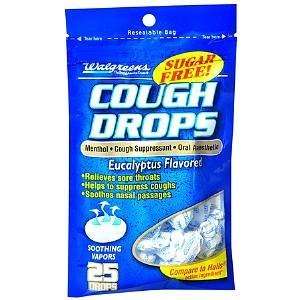   Sugar Free Cough Drops, Eucalyptus, 25 ea 