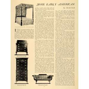  1924 Article Early American Furniture Walter Dyer Duncan 