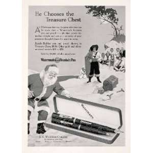  1926 Ad Watermans Ideal Fountain Pen Pirate Treasure Hunt 